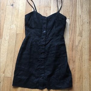 Aritzia Wilfred Linen Dress Adjustable Straps